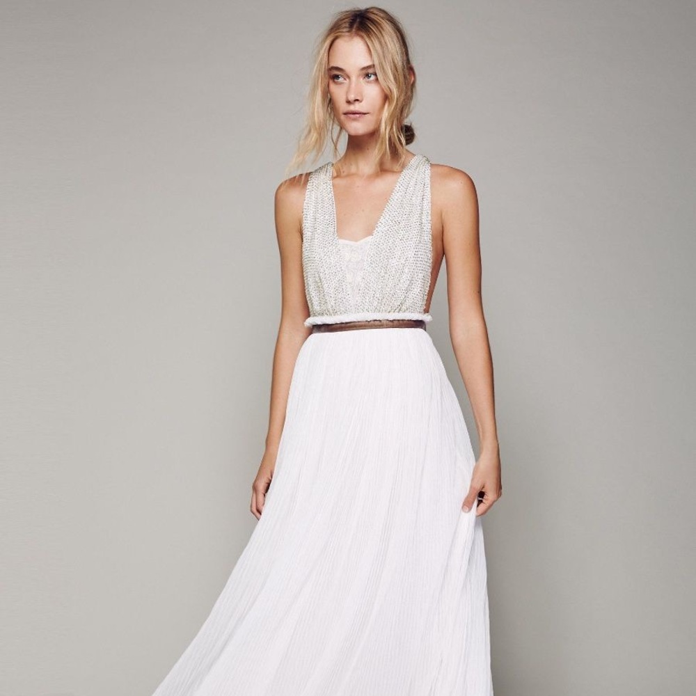 Free People Cleo Maxi Dress Ivory